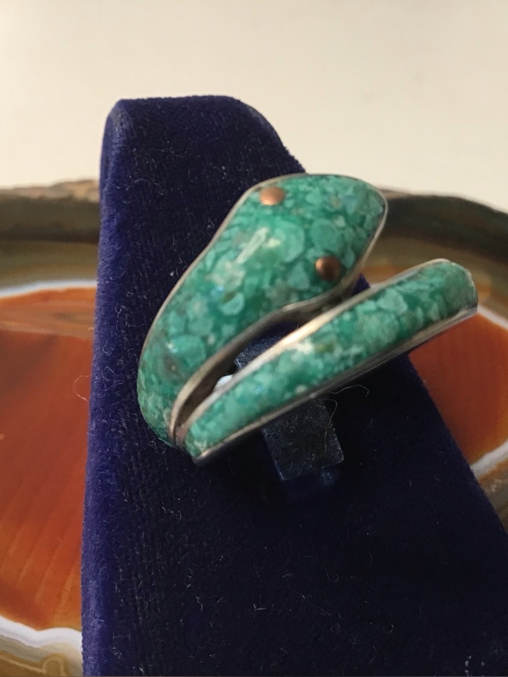 Sterling Taxco Snake Ring